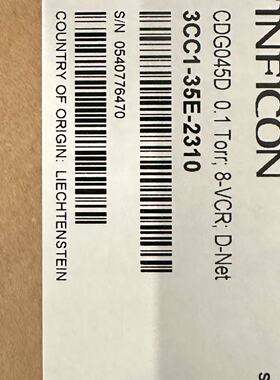 【请询价】INFICON品 G045D 0.1 Torr 真