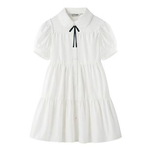 东京岁时记jk原创甜美小白色裙夏日气质可爱裙子女方糖公主连衣裙