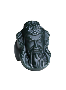 关公玉石扳指和田玉指环真品天然