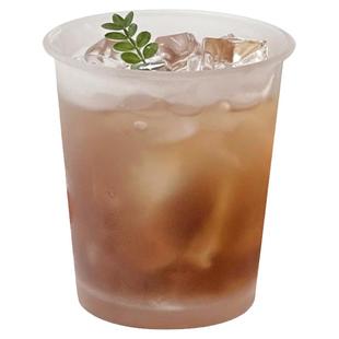 创意磨砂质感反口简约玻璃杯高颜值冷饮咖啡杯饮品杯果汁杯水杯子