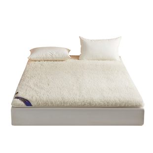 羊毛床垫1米5x2米软垫冬季加厚保暖家用床褥垫垫被褥子羊羔绒垫子