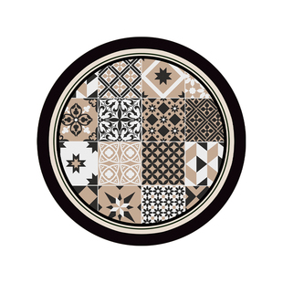 中古风亚克力杯垫餐厅装饰画桌面隔热防烫锅垫耐高温防水碗垫盘垫