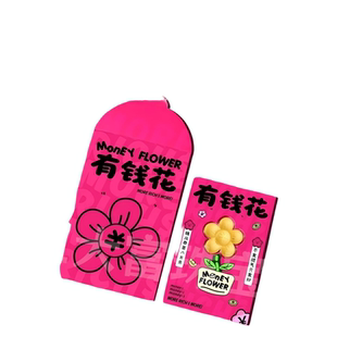 水贝有钱花黄金摆件有桃花卡通可爱花朵金片礼物送女友情人节红包