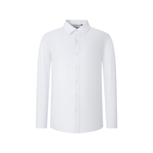 杉杉长袖衬衫男士2026春秋新款商务休闲男装爸爸衬衣男白衬衫中年