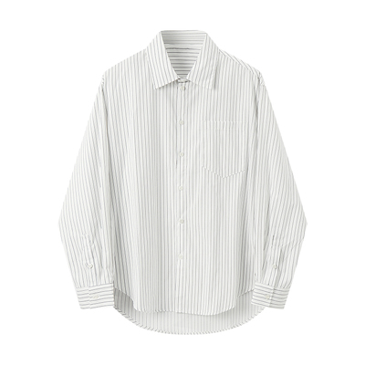 秋冬百搭条纹长袖衬衫