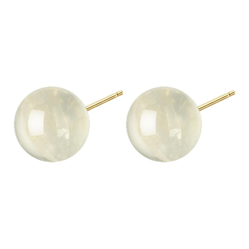 iSTONE/石头记天然黄水晶耳钉小巧精致气质小众设计S925银耳环女