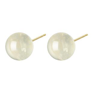 iSTONE/石头记天然黄水晶耳钉小巧精致气质小众设计S925银耳环女