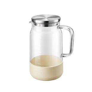 小熊冷水壶玻璃凉水壶大容量泡茶壶家用耐高温晾白开水杯果汁扎壶