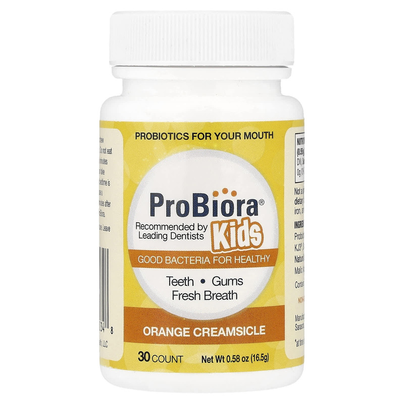 ProBiora儿童口腔益生菌橙味奶油冰棒一日三餐之外的温和常相伴