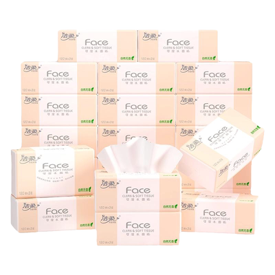 洁柔抽纸120抽40包加量不加价