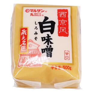 丸三爱西京风白味噌鳕鱼味噌底料料理黄豆大酱汤日式味增500g包邮