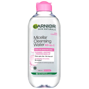 保税~泰国卡尼尔garnier卸妆水脸部眼唇三合一清洁温和粉水400ml