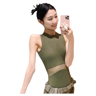 vonsu梵舒芭蕾舞舞蹈女生体操服形体服体服练功服瑜伽服 现货6081