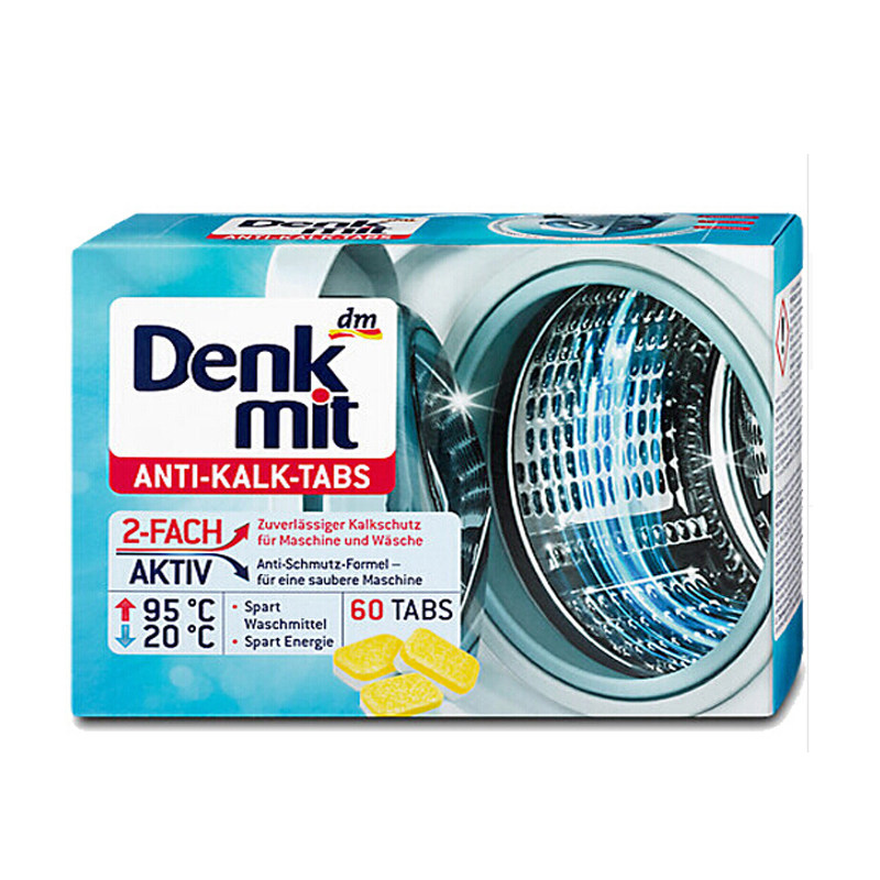[清仓价]德国Denkmit洗衣机槽泡腾片清洁剂去污抑菌消毒6块装