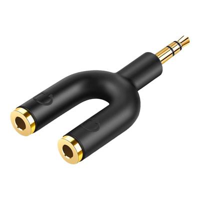 耳机分线器一分二3.5mm音频转接头双人手机分享器情侣转接头1拖2音频线手机电脑平板aux接口一分多