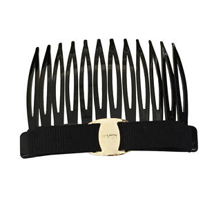 韩国发夹发梳倒插梳小号简约百搭黑色布艺蝴蝶结刘海侧边夹发卡女