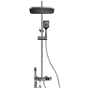 全铜恒温淋浴花洒套装淋雨家用增压暗装数显沐浴卫浴浴室花晒喷头