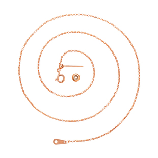 925纯银配平安扣专用项链万能链子18k金挂绳穿翡翠和田玉吊坠配链