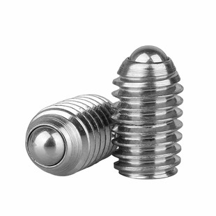 不锈钢波珠螺丝弹簧柱塞球头顶丝304玻珠紧定波仔定位弹钢珠机米