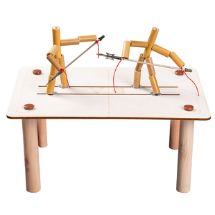 竹节人材料包六年级幼儿童小学生桌面双人pk对战桌游亲子男孩玩具