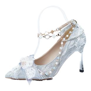 星钻银河 一只冲天兔原创水晶鞋花嫁lolita鞋高跟鞋