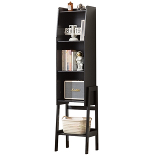 家用小书架落地置物架书柜储物柜简易柜子窄柜多层陈列展示收纳架