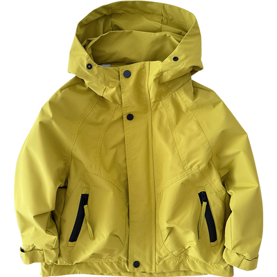 男童加绒外套户外防水冲锋衣