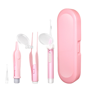 夹耳屎镊子挖耳朵神器发光掏耳镊子钳勺扣抠耳朵采耳工具儿童专用