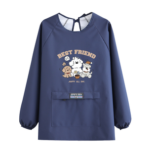 时尚短款围裙舒适防水耐磨家用打扫罩衣外套工作服厨房可定制男女