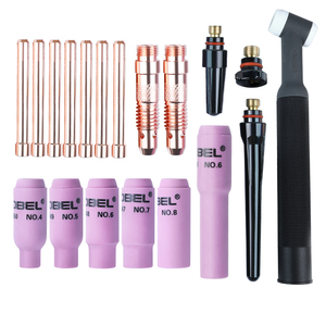 氩弧焊枪配件WP17钨针18长枪尾26氩弧焊瓷嘴钨针夹导流体开关枪头