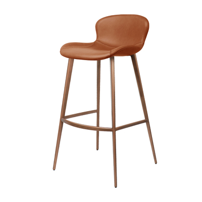 立吾空间真皮轻奢家用高脚岛台椅