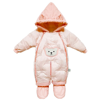 90%真羽绒连体衣白鸭绒包脚可拆