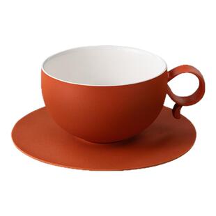 ◤岩彩咖啡杯◢ 16开陶瓷水杯情侣对杯乔迁礼高级感杯碟家居礼物