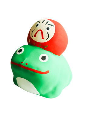 日本玩具工房陶土富士山招福摆件