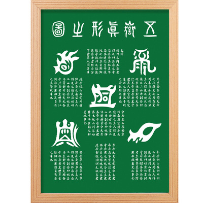 道家五岳真形图客厅玄关装饰画