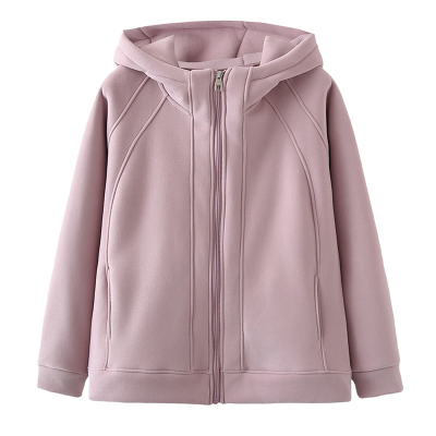 外套大码女胖mm加绒加厚连帽卫衣