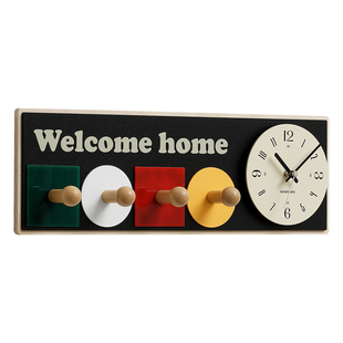 Mandelda中古风挂钟客厅家用轻奢2026新款餐厅艺术挂钩时钟表挂墙