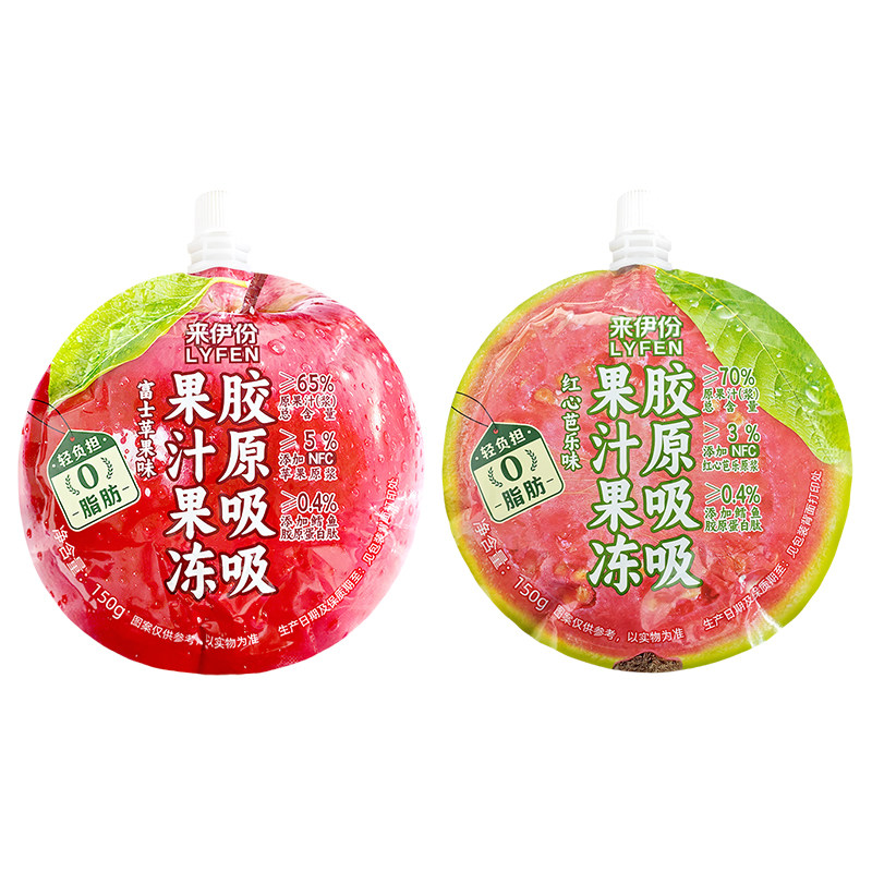 来伊份胶原吸吸果汁果冻0脂肪