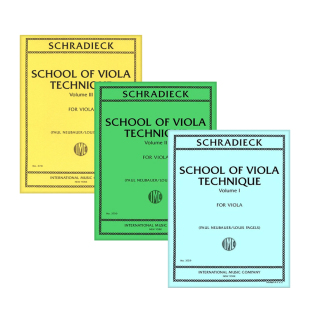 施拉迪克 中提琴技巧练习 全套共三册 IMC原版乐谱书 Schradieck School of Viola Technique Vol 1-3 3729/3730/3731