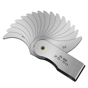 半径规弹簧钢R规合金高精度弧度圆角测量工具圆弧尺样板R角规规尺