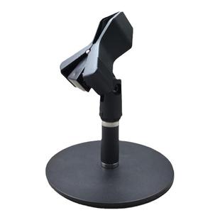 大号桌面话筒支架防滑底座无线麦克风夹子台式手持电容麦固定夹座