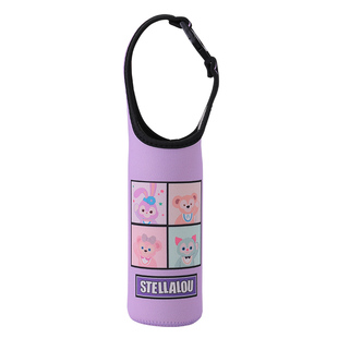 杯套玻璃杯保温杯套背带隔热保护防摔水杯袋卡通杯子套350-500ML