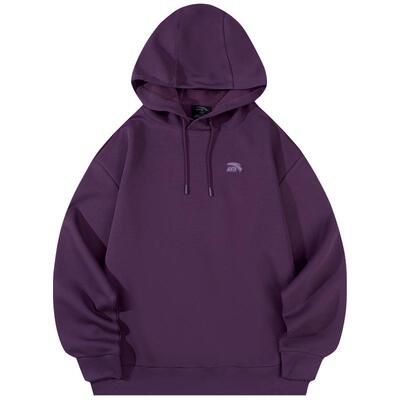 安踏连帽卫衣女宽松加绒保暖百搭