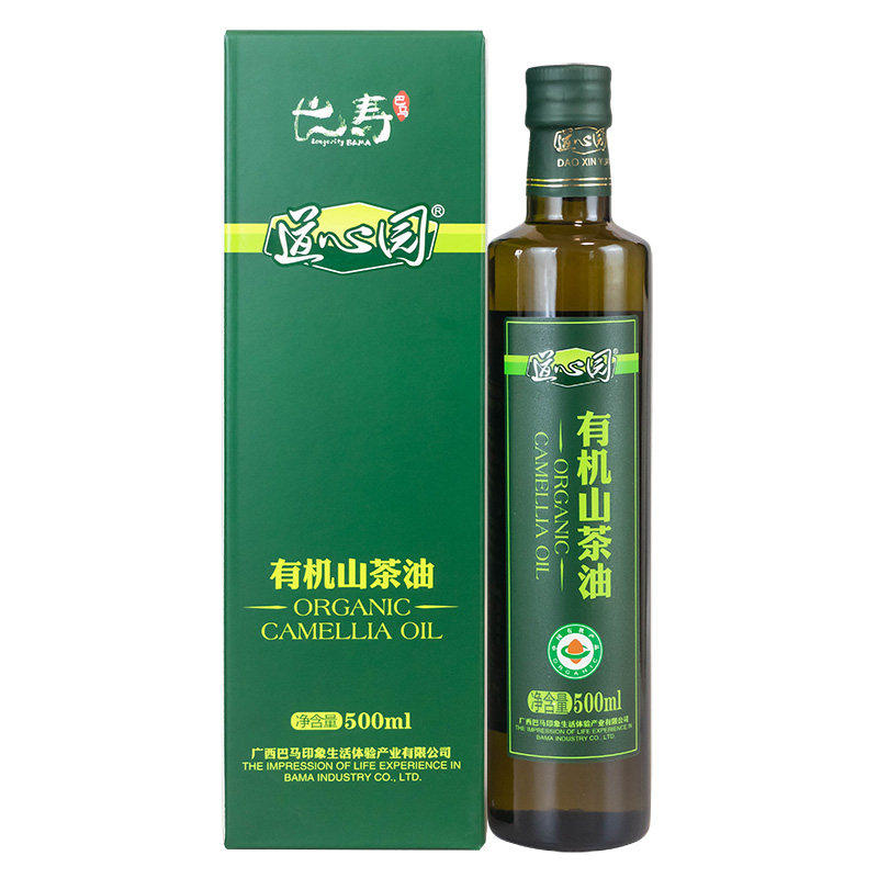 道心园有机山茶油500ml纯山茶籽油广西巴马长寿乡山茶树籽食用油
