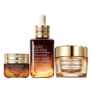 【现货速发】雅诗兰黛护肤套装礼盒 小棕瓶精华+眼霜+胶原霜 舒缓