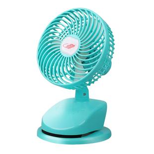 共田F15芭蕉扇USB充电自动摇头夹子扇婴儿车学生宿舍桌面静音风扇
