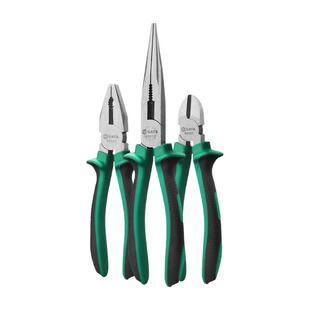 世达钳子尖嘴钳工业级老虎钳钢丝钳省力电工专用多功能工具斜嘴钳