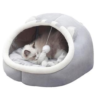 猫窝四季通用猫屋半封闭式宠物房子猫咪安全感窝狗窝冬季保暖睡窝