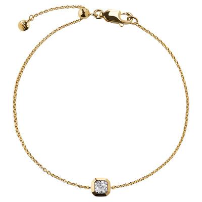 MonicaVinader方形培育钻石手链