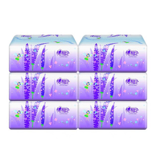 U 心相印抽纸6包面巾纸实惠装加厚面纸家用卫生纸餐巾纸纸抽纸巾